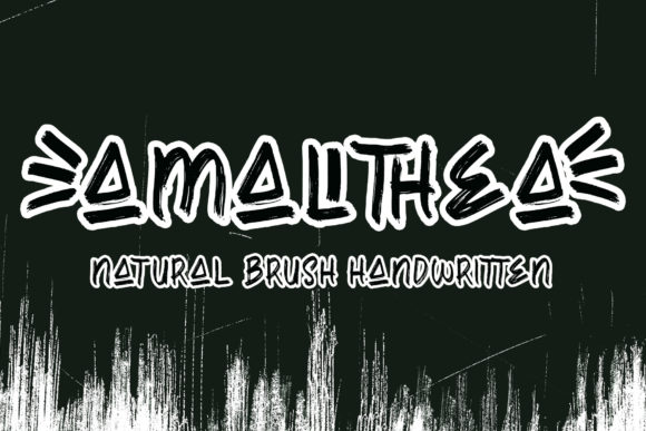Amallthea: A Natural Dry Brush Font for Creative Projects