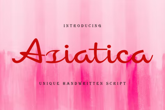 Asiatica: A Handwritten Font for Creative Brands
