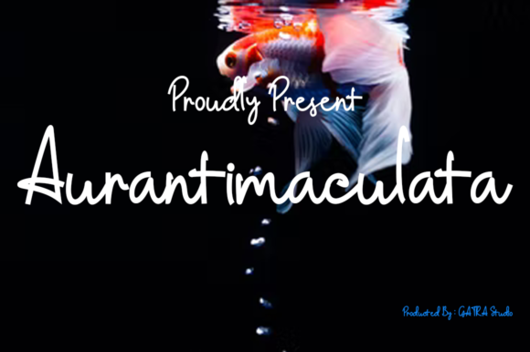 Aurantimaculata: A Handwritten Font for Creative Projects