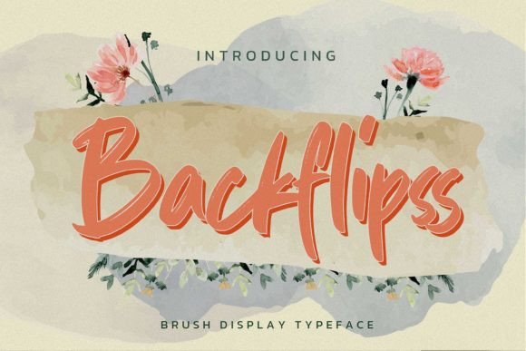 Backflipss: A Handwritten Font for Editorial Design