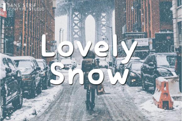 Beautiful Handwritten Font: Lovely Snow
