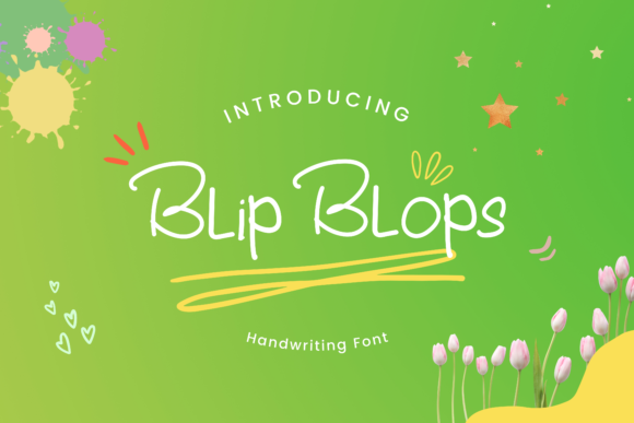 Blip Blops: A Handwritten Font for Creative Campaigns