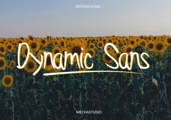Dynamic Sans: A Handwritten Font for Creative Projects