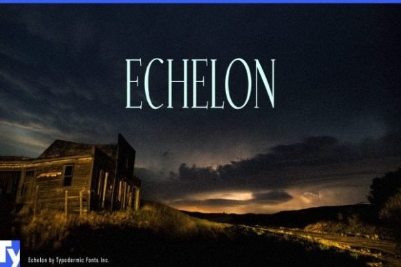 Echelon: A Stylish Display Font