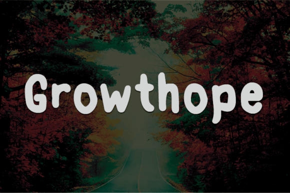 Growthope: A Unique Handwritten Font for Business Branding