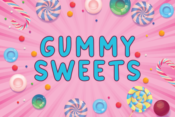 Gummy Sweets Font: A Handwritten Touch
