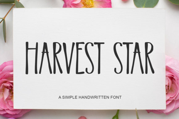 Harvest Star: A Natural Handwritten Font
