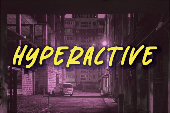 Hyperactive: A Bold, Handwritten Script for Creative Projects