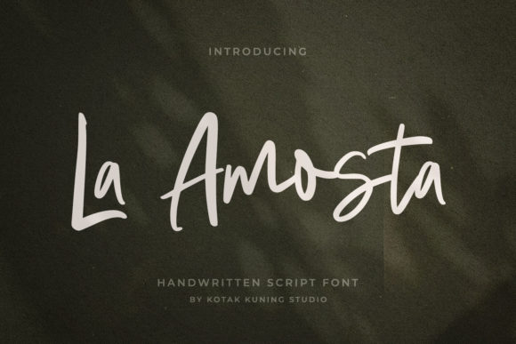 La Amosta: A Handwritten Font for Makers