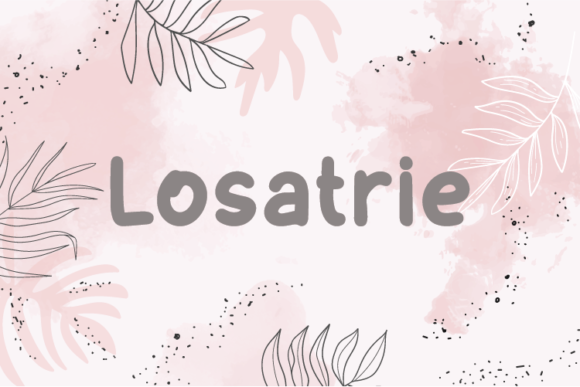 Losatrie: A Handwritten Font for Creative Makers