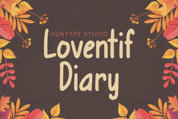 Loventif Diary: A Handwritten Font for Makers