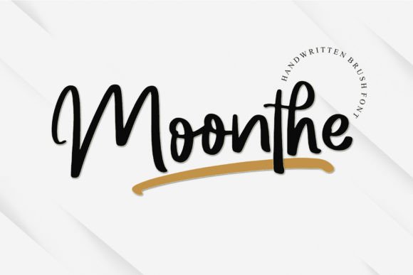 Moonthe: A Bold Handwritten Font for Creators