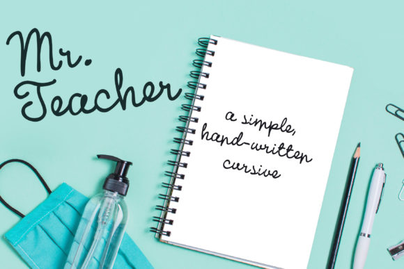 Mr. Teacher Font for Web Design