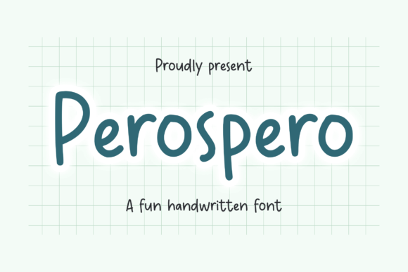 Perospero: A Handwritten Font for Creative Expression