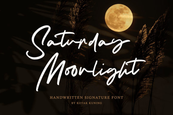 Saturday Moonlight Font for Creative Campaigns