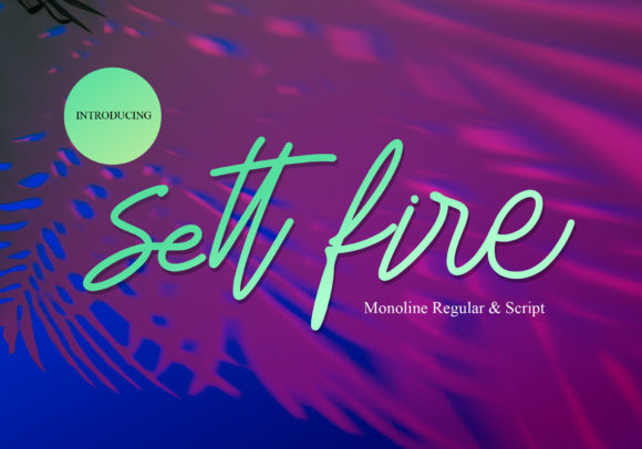 Sett Fire: A Flowing Script for Creative Design