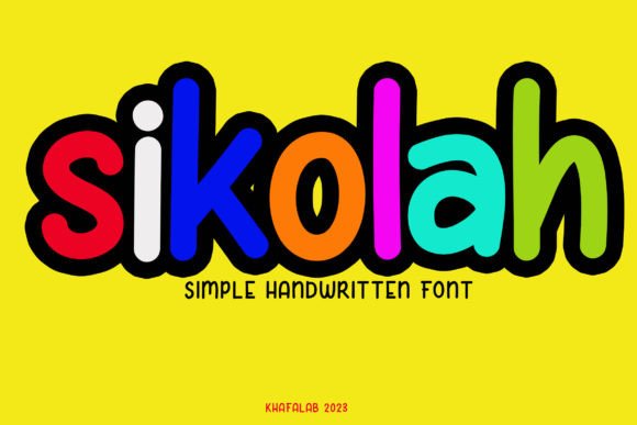 Sikolah: A Handwritten Font for Creative Campaigns