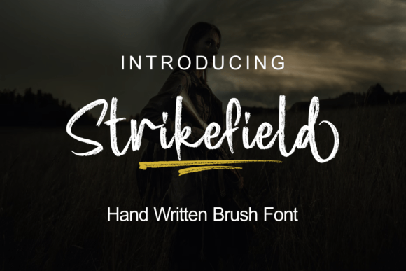 Strikefield: A Textured Brush Font for Creative Projects