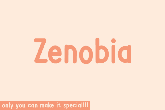 Zenobia: A Handwritten Font for Web Design